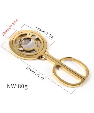 Round Double-Blade Stainless Steel Cigar Cutter Three-Blade 3-Blade Stainless Steel Gold-Plated Cigar Cutter Pocket Knife Cuban Cigar Cutter - Buy Online on GoSupps.com