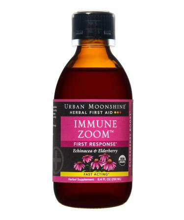 Urban Moonshine Immune Zoom | Herbal First Aid Supplement with Echinacea & Elderberry 8.4 FL OZ (Pack of 1)