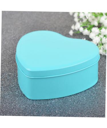 Alipis 15pcs Box Heart Shaped Candy Wedding Candy Case Empty Tins Biscuits Jar Candy Box Heart-shaped 9*9*4.5cm Blue - Buy Online on GoSupps.com
