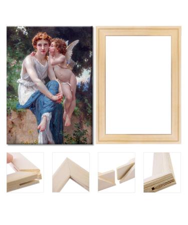 DIY Wooden Art Frames, Art Stretcher Bars, Assemble The Frame, Solid Wood Canvas Frame Kit 16 x20 Inch for Paintings, Wall Art, Art Oil Painting Exhibition, Easy to Build Canvas Stretching System 40.6x50.8cm/16