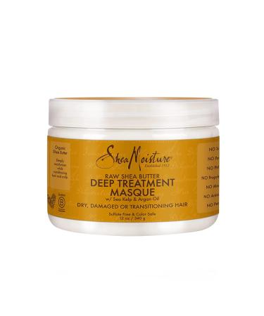 SheaMoisture Raw Shea Butter Deep Treatment Masque Hair Treatment  12 Ounce