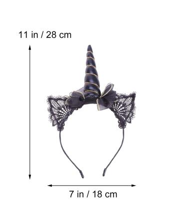 Lurrose Unicorn Headband - 2 Pieces Cat Ear Headbands for Birthday Halloween Easter Parties - International Shipping Available - Buy Online on GoSupps.com