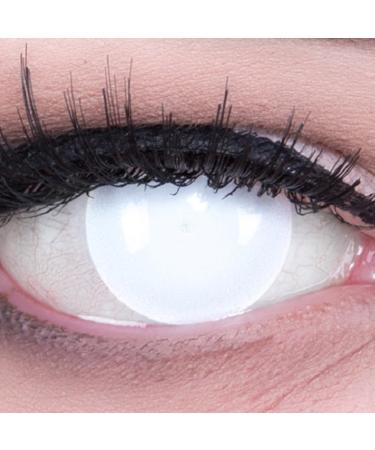 Buy White Daily Contact Lenses - Fun 1-Day Blind White for Cosplay Carnival & Halloween | Top Quality & Easy to Use - International Shipping Available - Buy Online on GoSupps.com