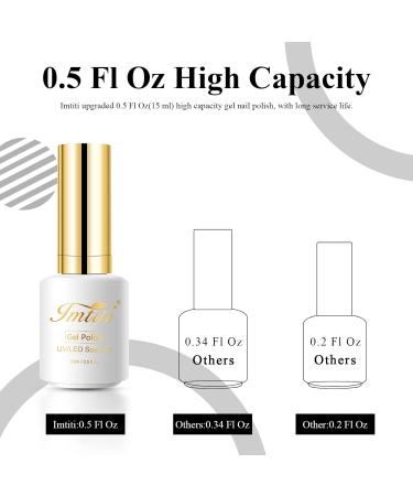 Gel Nail Polish 1 Pcs Platinum Black Silver Color Gel Polish Soak Off LED Long-Wear Mirror Shine Essential Nail Gel Salon Manicure Design DIY at Home Gift for Women 0.5 Fluid Ounces - Buy Online on GoSupps.com