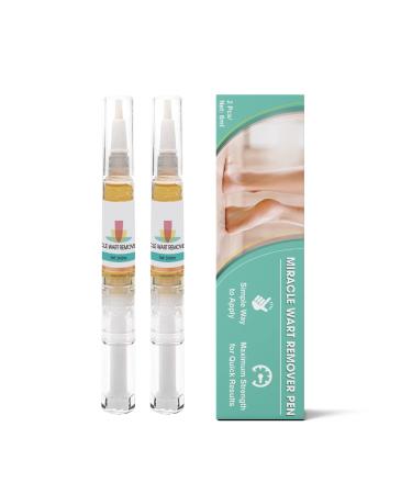 2 Pens Per Box Wart Remover - Natural & Safe Wart Remover - Effective Foot & Hand Wart Strong Remover - Natural & Advanced Remove Warts Verruca Corn and Callus