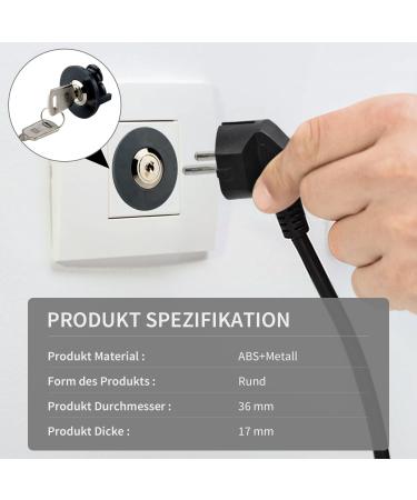 Quxvena Shuokang STCCSCHLOSS - Prevent Electric Theft & Protect Children/Pets - Indoor/Outdoor Use - 2-Pack - Buy Online on GoSupps.com