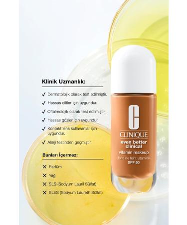 CLINIQUE EVEN BETTER CLINICAL VITAMIN makeup base SPF50 30ml - Buy Online on GoSupps.com