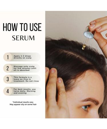 Organic Hair Growth Serum 1 oz | Scalp-Stimulating Hair Oil for Thinning & Hair Loss | Suitable for All Hair Types - Unisex Formula - Buy Online on GoSupps.com