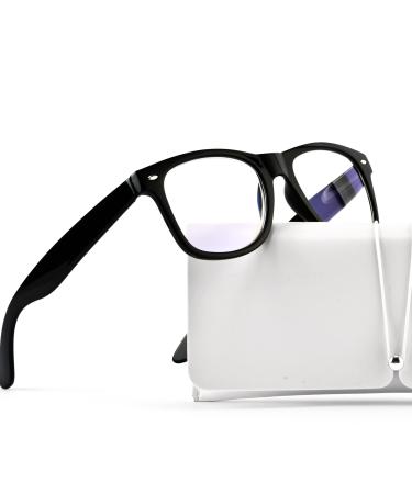 Abejojo Reading glasses for women blue-light-blocking computer reading glasses in oversize with spring hinge for men glare protection anti-overrunging of the eyes UV protection black 1.5 diopters