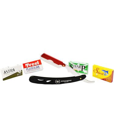 Buy Roman Reich Mars Razor for Professional Beard & Mustache Grooming - 20 Astra-Hharp-Hhark-Voskhod Blades Included - International Shipping Available - Buy Online on GoSupps.com