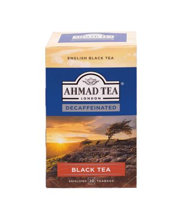 Ahmad Tea Decaffeinated Black Tea | Black Tea - 20 Teabag Sachets Decaffeinated Black Tea 20 Count (Pack of 1)
