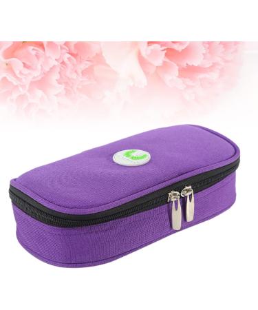 Healifty Insulin Cooler Bag - Portable Purple Travel Storage for Camping - Ice Organizer for Diabetes Care - Buy Online on GoSupps.com