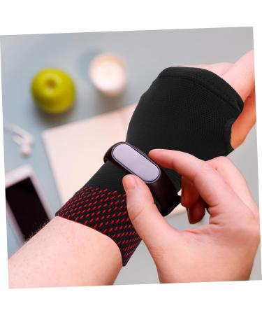 FRCOLOR Half Gloves for Carpal Tunnel Relief - Thermal Compression Thumb & Palm Protector Sleeves - Black Size S - Ideal for Pain Relief & Comfort - Buy Online on GoSupps.com