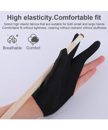 NHPY 6-Piece Billiard Gloves Set - Unisex Stretchy Three Finger Snooker Cue Gloves for Optimal Performance - Buy Online on GoSupps.com