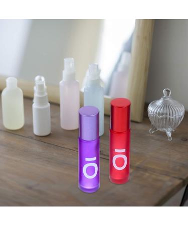 Heallily 8PCs Essential Oils Roller Bottles 10ml - Refillable Aromatherapy Glass Containers for Fragrance and Lipstick Samples - Buy Online on GoSupps.com