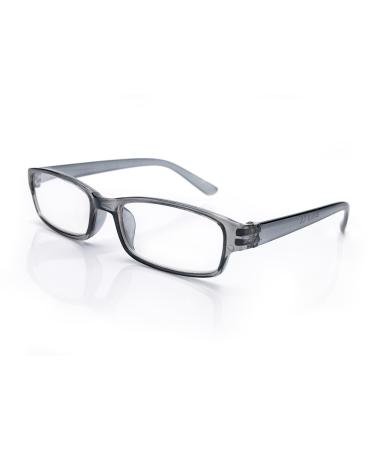 4sold (TM Slim Reading Glasses Retro Black Brown dark brown +1.5 or +2.00 or +2.5 or +3.0 or +3.5 or +4.00 Gray 0.0 x