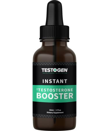 Testogen: Men’s T-Level Support Liquid Drops - Supplement with Vitamin D, Zinc, and L-Arginine - 60 ml - Fast-Release Formula - Supports Mood, Energy, and Lean Muscles - Herbal and All-Natural