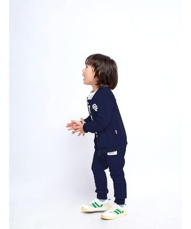 BINIDUCKLING Baby Boys 3-Piece Outfit Set | Coat, Pants, Shirts | Toddler Casual Clothes | Navy | 3-4 Years - Buy Online on GoSupps.com