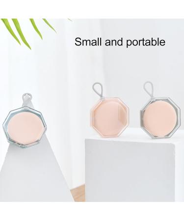 Makeup Puff Box Octagonal Powder Puff Container for Travel for Earrings - Buy Online on GoSupps.com