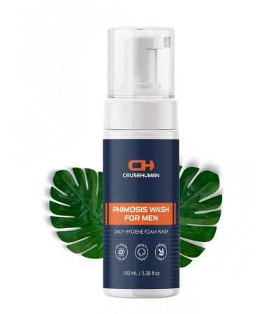 Phimosis Wash for Men - Gentle Intimate Care with Low Fragrance and Low Soap Content - Phimosis Body Wash - Sulfate Free Paraben Free with Natural Ingredients - 3.38 fl oz (100 ml)