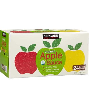 Kirkland Signature Organic Applesauce 3.17 oz (24-Pack) - Buy Online Today! - Buy Online on GoSupps.com