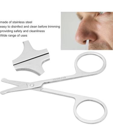 JTLB Round Nose Stainless Steel Nose Hair Scissors - Precision Grooming for Eyebrows Eyelashes & Moustaches | International Shipping Available - Buy Online on GoSupps.com