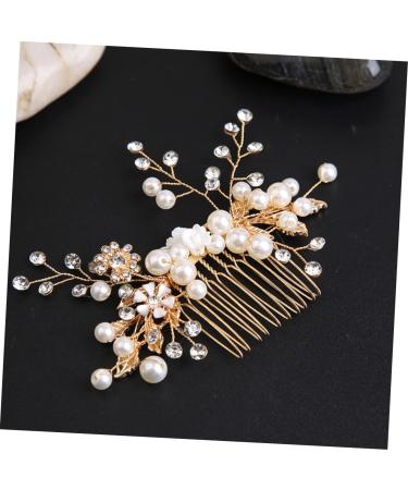 minkissy Pearl Comb Hair Combs for Women Accessories Wedding Hair Accessories for Brides Gold Hair Flower Girl Hair Accessories Girls Hair Accessory The Flowers Pearl Bridesmaid Headband - Buy Online on GoSupps.com