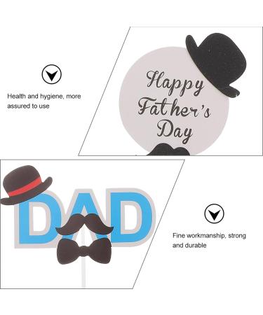 Theaque 1 Set Father's Day Cupcake Toppers Father's Day Dessert Topper for Party Decor - Buy Online on GoSupps.com