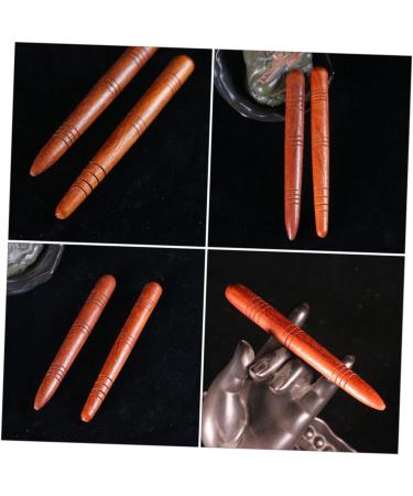 ULTECHNOVO Wooden Massage Stick Set - 4pcs Acupuncture Point Finder & Dual Head Acupressure Pen for Stress Relief & Relaxation - International Shipping Available - Buy Online on GoSupps.com