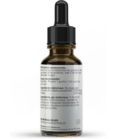 Maxion Vitamin B12 with Folic Acid 1000 mcg to Help Produce Red Blood Cells and Boost Energy Supports Cognitive Function Improved Memory and the Immune System Cherry Flavour 30ml (1) - Buy Online on GoSupps.com