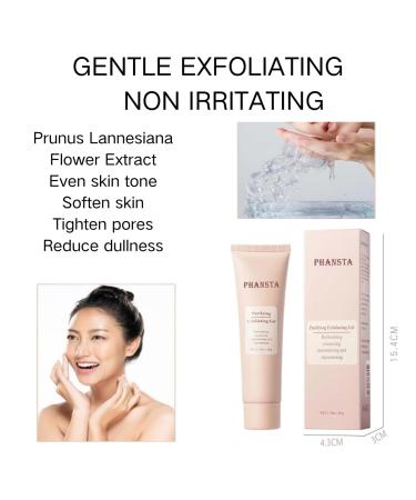 2PCS Purifying Exfoliating Gel Exfoliating Face and Body Scrub Exfoliate Facial Cleanser for All Skin Types Cleans Dirt and Oils - Buy Online on GoSupps.com