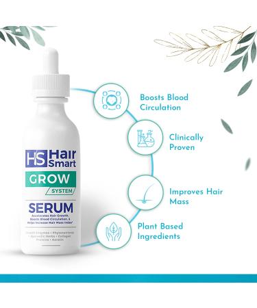 HairSmart Hair Growth Serum with Ayurvedic Herbs & Keratin | Accelerate Growth, Rejuvenate & Strengthen Roots | For Men and Women | 3.3 oz - Buy Online on GoSupps.com