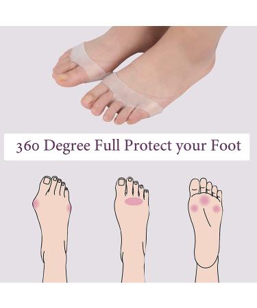 Metatarsal Pads 6 Pack - Reusable Gel Cushions for Foot Pain Relief - Ideal for High Heels & Bunions - Transparent - Men & Women - Buy Online on GoSupps.com