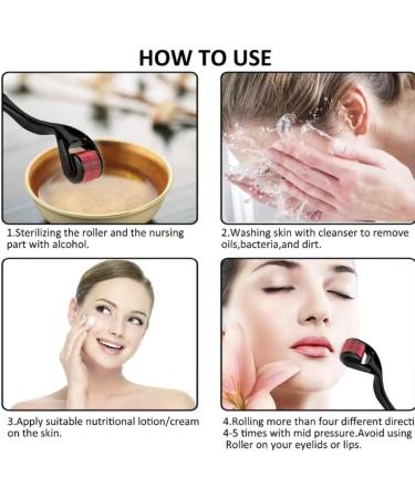 Beard Growth Derma Roller 540 Titanium Microneedles 0.25mm - Stimulate Beard, Hair Growth & Skin Regeneration - Buy Online on GoSupps.com