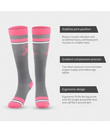 WOOAUTO Women's Compression Socks for Sports - 6 Pairs Medical Support Stockings for Varicose Veins Edema & Pregnancy - Cool Colorful Designs in S-M - Buy Online on GoSupps.com