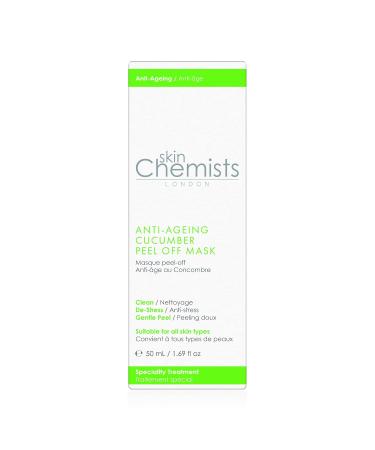 skinChemists Anti-Ageing Cucumber Peel Off Mask - Instant Blackhead Remover & Deep Cleansing - Natural Chamomile - 50ml - Buy Online on GoSupps.com