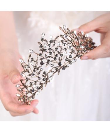 JWICOS Birthday Tiara Grad Crown - White and Black Pageant Gift for Stage Productions - Buy Online on GoSupps.com