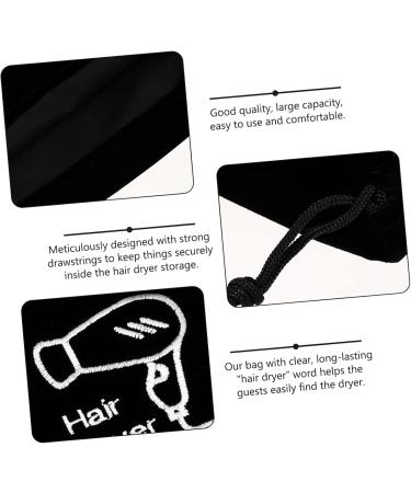TOVINANNA 2 Pcs Hair Dryer Storage Bag Wallet Storage Organizer for Hair Dryer Roller Mini Sack Flannel - Buy Online on GoSupps.com