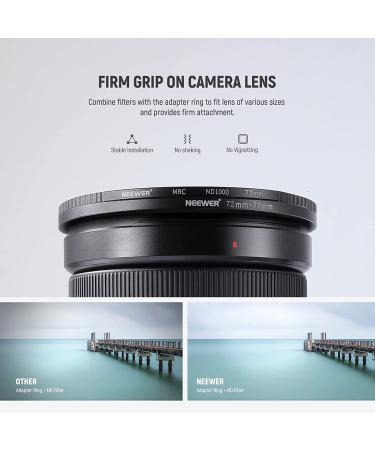 Neewer 7pcs Filter Step Up Rings Set 49mm-77mm for Lens Adapter - Stepping Rings 49-77mm - Buy Online on GoSupps.com