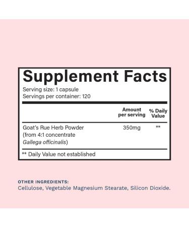 Mommy Knows Best Goat's Rue Lactation Supplement for Breastfeeding Mothers - Supports Breast Milk Production - Vegan Non-GMO Gluten Free (120 Capsules) - Buy Online on GoSupps.com