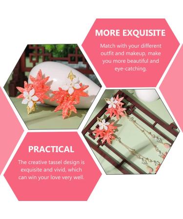 Autumn Leaf Hair Clips & Accessories | Elegant Chinese Tassel Headdress for Women - Buy Online on GoSupps.com