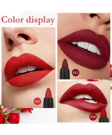 3 Colors Moisture Smooth Longwear Lipstick Set - Matte Finish Waterproof Lip Crayon Pack for Makeup Collection (Shades 10, 11, 18) - Buy Online on GoSupps.com