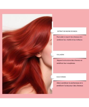  G n rique Red Hair Mask 90g Moisturizing Repairing Conditioner with Red Tint Repairs and Enhances Red Tones in Colored Hair Revives Color and Tone - Buy Online on GoSupps.com