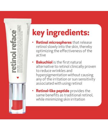 INDEED LABS Retinol Reface Wrinkle Repair Cream 1.0 fl oz - Vitamin A & Bakuchiol for Younger Skin - Buy Online on GoSupps.com