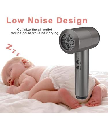 Cordless Hair Dryer 5000mAh Rechargeable Wireless Hair Dryer Portable Hot & Cold Air Blow Dryer for Art Painting/Home/Outdoor/Pet Care/Travel - Buy Online on GoSupps.com