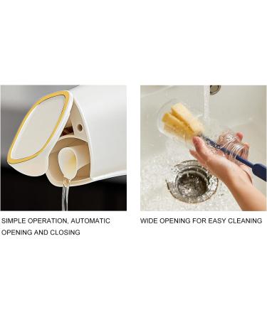 TYPZSS 17oz Auto Flip Kitchen Oil Bottles For Olive Oil And Vinegar By Glass And Silicone High Appearance Level Single-Handed Grab Oil Bottle Gift (White) - Buy Online on GoSupps.com