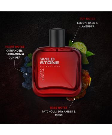Wild Stone Ultra Sensual EDP Premium Perfume for Men 50ml|Long-lasting Men's Eau De Parfum|Luxury Fragrances that Smell Great All Day|Ideal Gift for Him|Aromatic Fougere Long-lasting Scent for Men - Buy Online on GoSupps.com