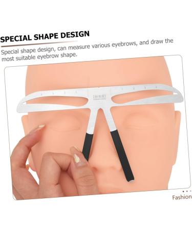 Beavorty Eyebrow Line Rulers makeup stencil tattoo eyebrow templates stainless tattooing eyebrow stencil mold ruler balance girl - Buy Online on GoSupps.com