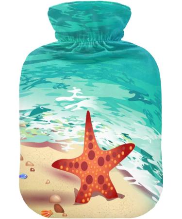 NAANLE 2L Watercolor Heat Bottle - Transparent Hot Water Bottle for Bed Hand & Feet | Large Heat & Cold Therapy for Pain Relief - Buy Online on GoSupps.com