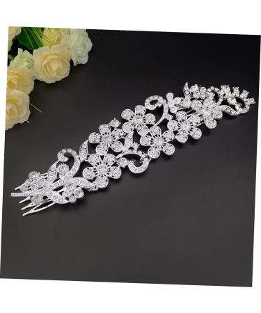 SOESFOUFU Crystal Hair Comb Wedding Hair Clip Flower Claw Clips Rhinestone Headpiece Pearl Headpiece for Wedding Bridal Hair Clip Side Pearl Hair Comb Zinc Alloy Rhinestones The Photo Bride - Buy Online on GoSupps.com